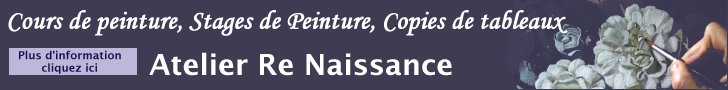 COURS DE PEINTURE, STAGES DE PEINTURE, COPIES DE TABLEAUX