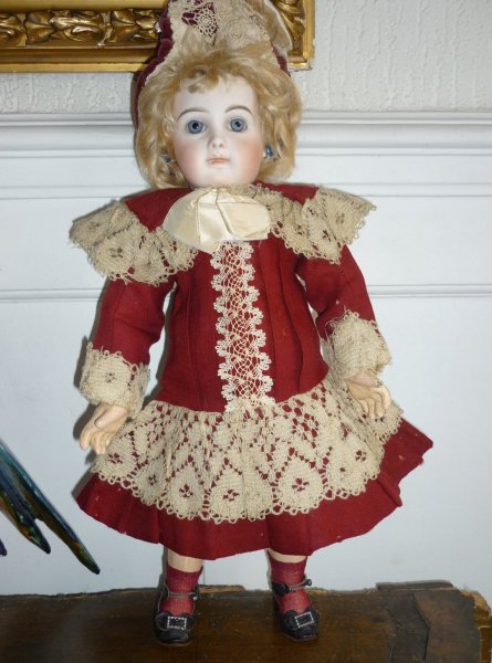 Bb Jumeau Portrait, circa 1880, dans ses habits d'origines, taille 6  38cm