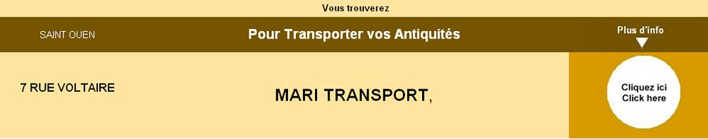transporteur d'antiquits et d'objets d'art, par Mari transports.