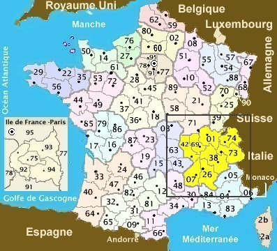 les alpes carte de france