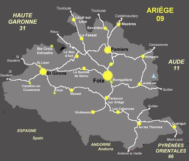 ariège carte